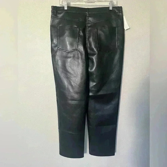 Wilfred Melina High Waisted Black Vegan Leather Pants Women’s Size 16 NWT - Picture 4 of 16